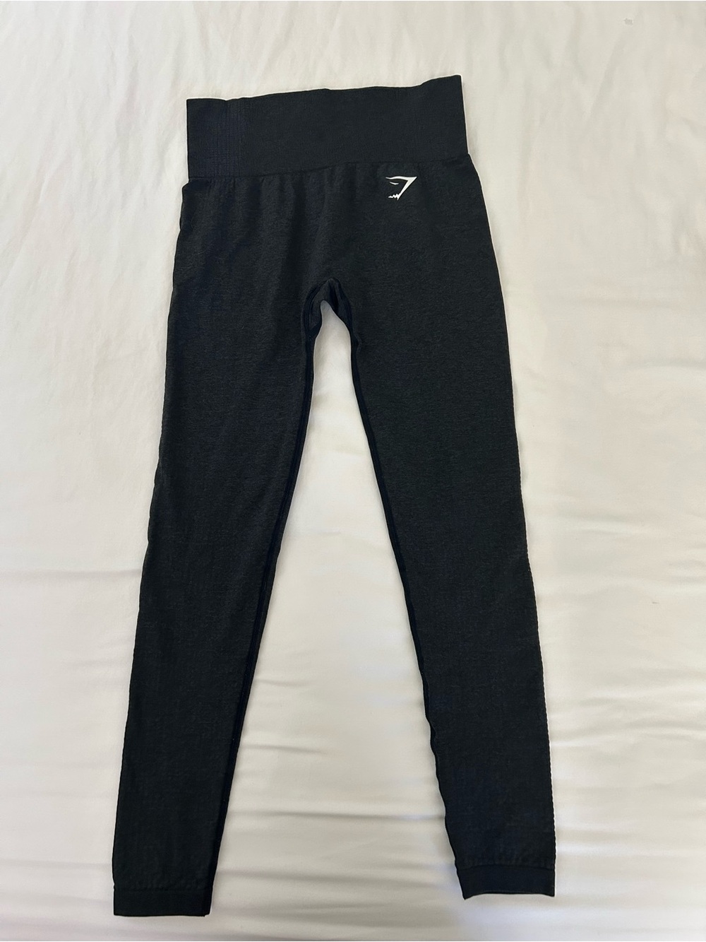 Gymshark Kids Black High-Waist Leggings with Logo